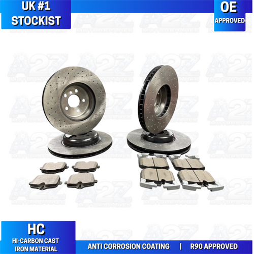 BMW X5 G05 BRAKE DISC CROSS DRILLED BRAKE PADS FRONT REAR