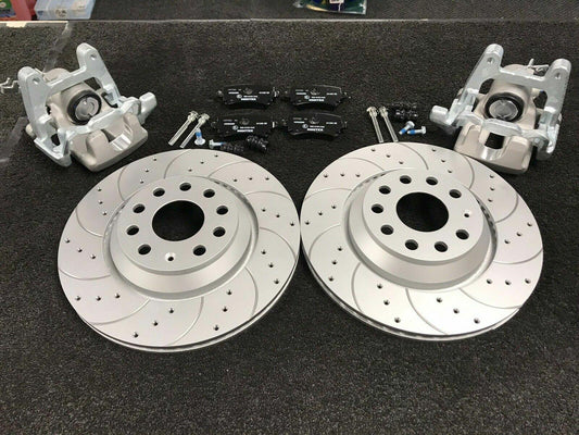 AUDI A3 S3 8P TFSi TDi GOLF MK5 MK6 TDi TFSi R32 REAR BRAKE DISC UPGRADE CALIPER CONVERSION KIT310X22MM