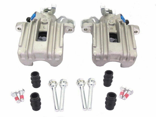 2 REAR BRAKE CALIPER+ SLIDERS FORAUDI A2 IBIZA 6L POLO 9N 16V TDI SOLID DISC 232