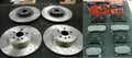 FOR CELICA 2.0TURBO ST205 DRILLED GROOVED BRAKE DISC BRAKE PAD MINTEX FRONT REAR
