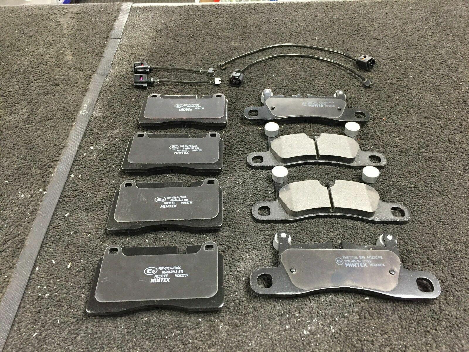 FOR VW TOUAREG 3.0TDi V6 R-LINE MINTEX ORIGINAL BRAKE PADS FRONT REAR SENSORS