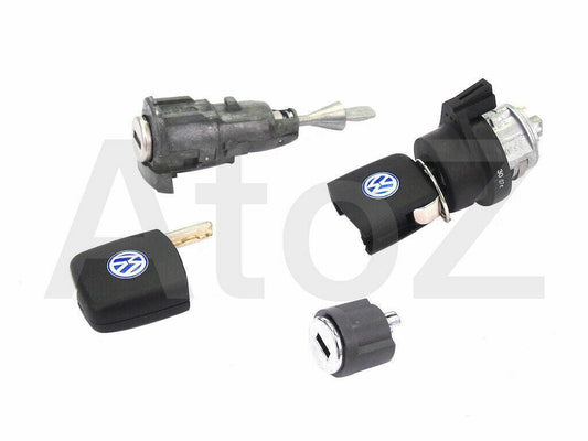 GENUINE FOR VW GOLF MK5 (04-08) IGNITION BARREL TRANSPONDER KEY LOCK SET +