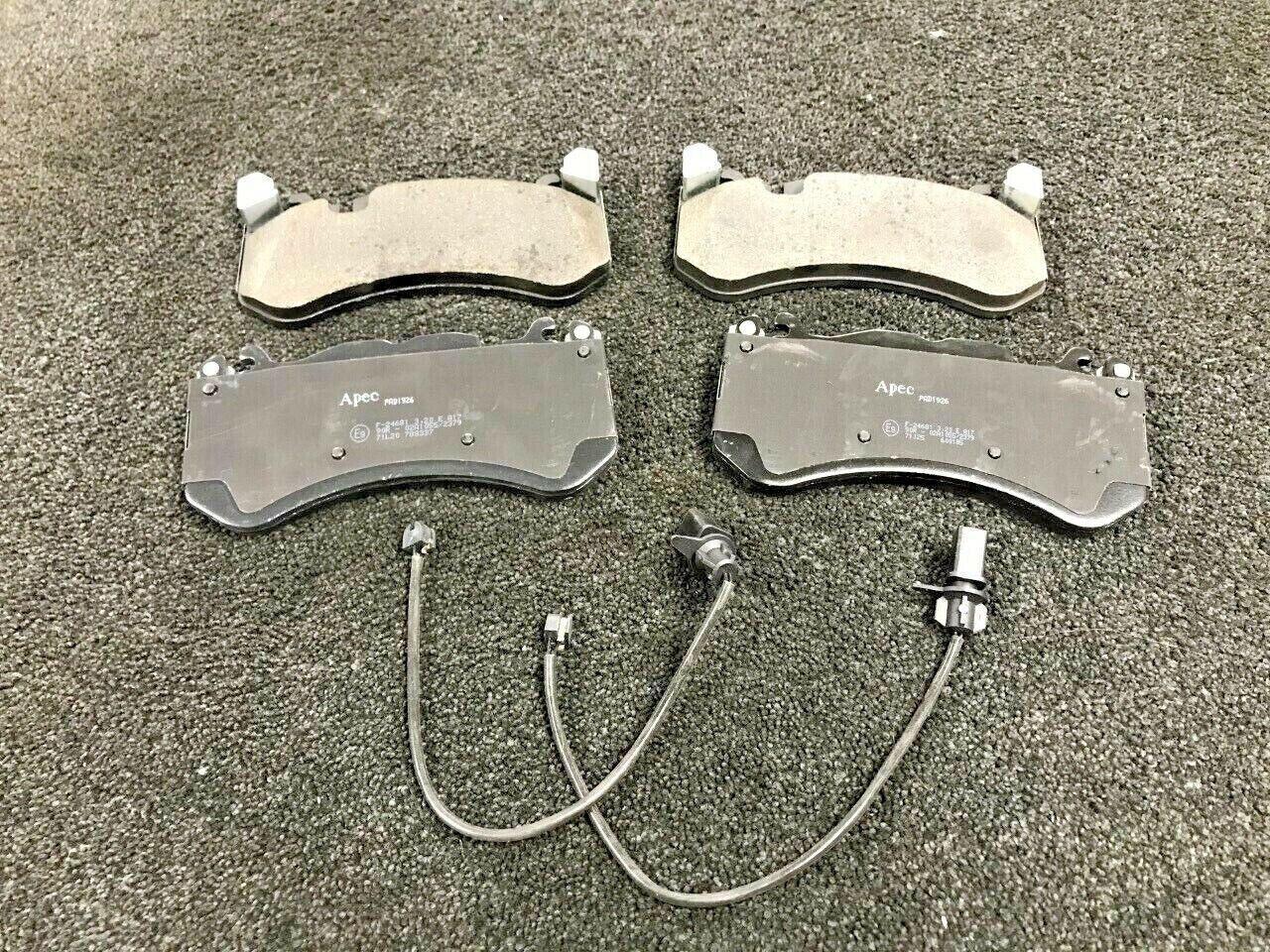 FOR AUDI RS6 RS7 2013-18 FRONT OEM WAVEY DRILLED BRAKE DISC PAIR FRONT BRAKE PAD