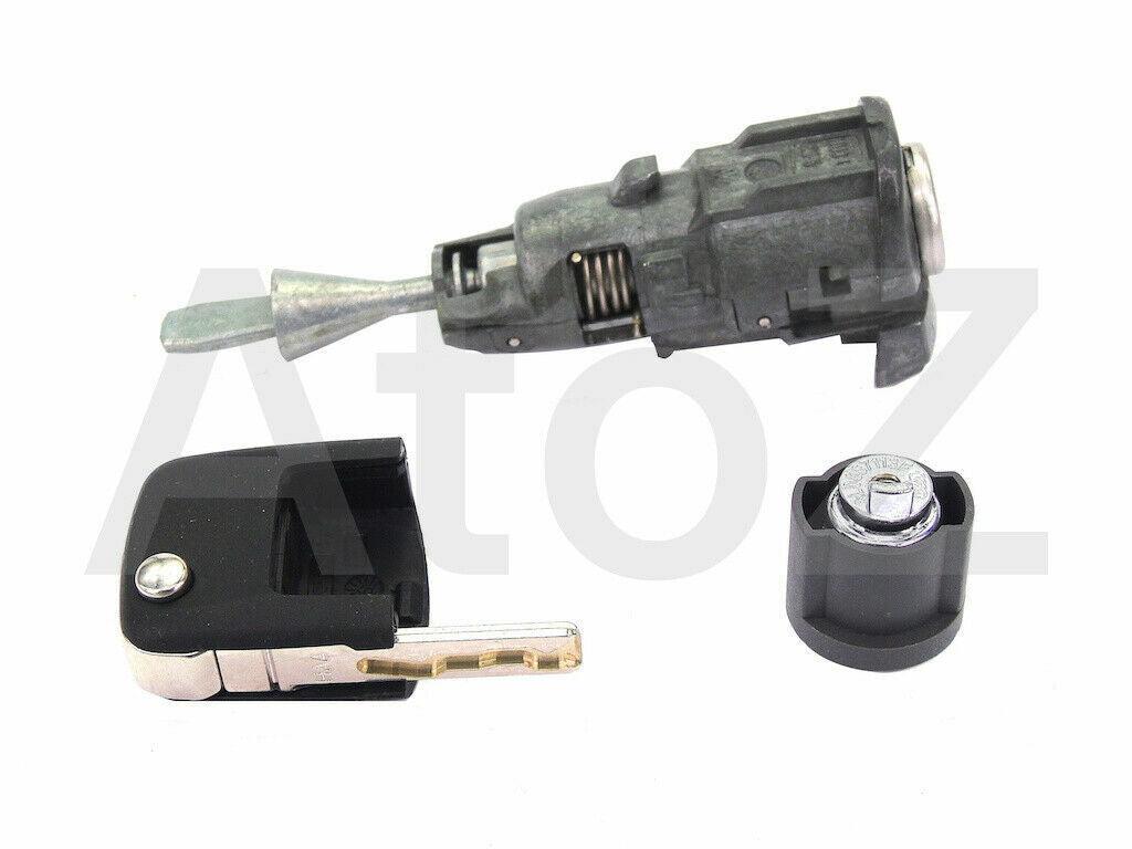 GENUINE FOR VW GOLF MK5 (04-08) IGNITION BARREL TRANSPONDER KEY LOCK SET +