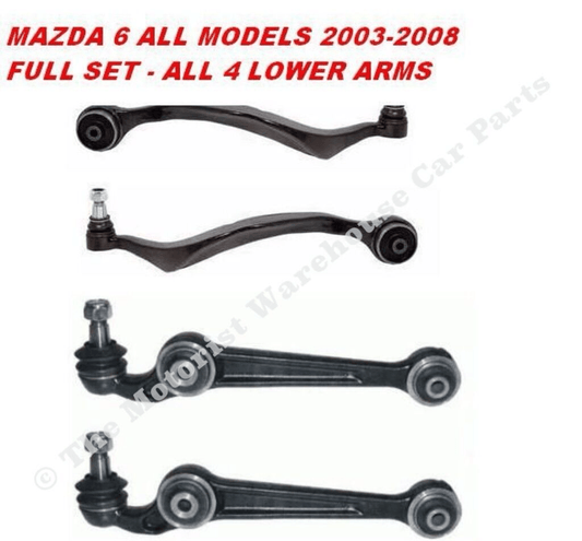 FOR MAZDA 6  FRONT LOWER SUSPENSION TRACK CONTROL ARM LH RH SIDE BOTH SIDES