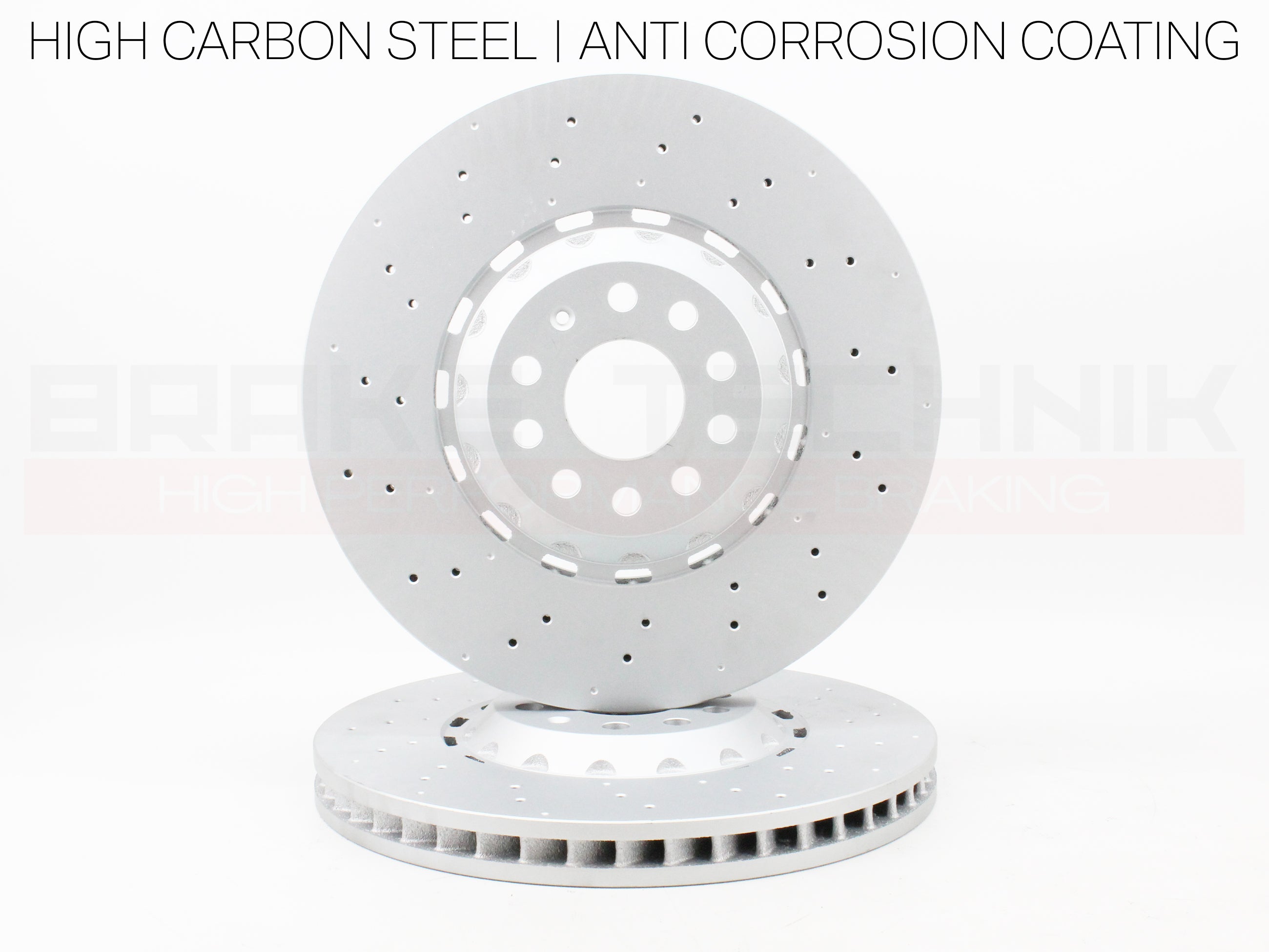 FOR VW GOLF R MK8 8.5 AUDI S3 8Y ARTEON R FRONT REAR PERFORMANCE DRILLED BRAKE DISCS & PADS
