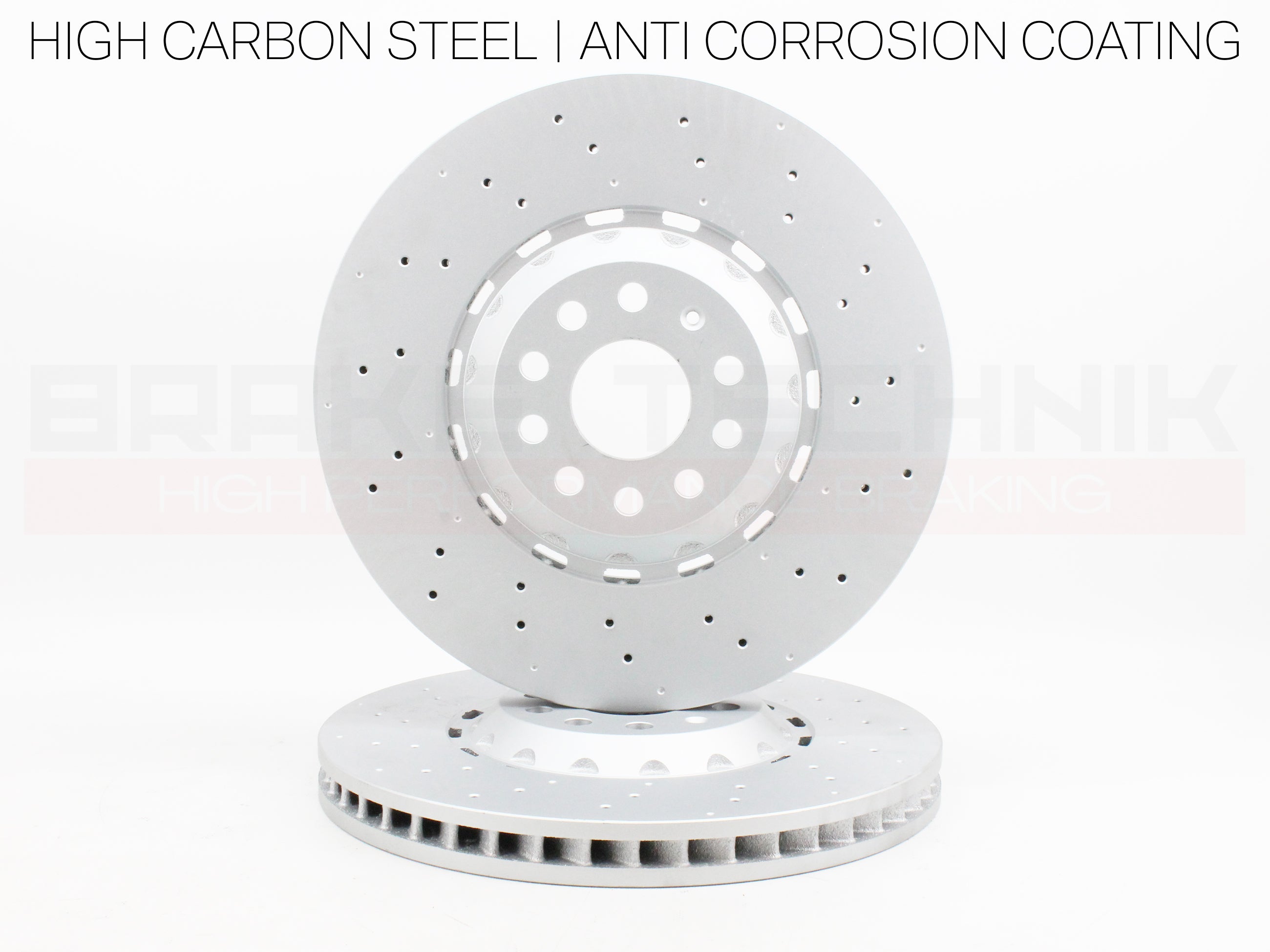 FOR VW GOLF R MK8 8.5 AUDI S3 8Y ARTEON R FRONT REAR PERFORMANCE DRILLED BRAKE DISCS & PADS