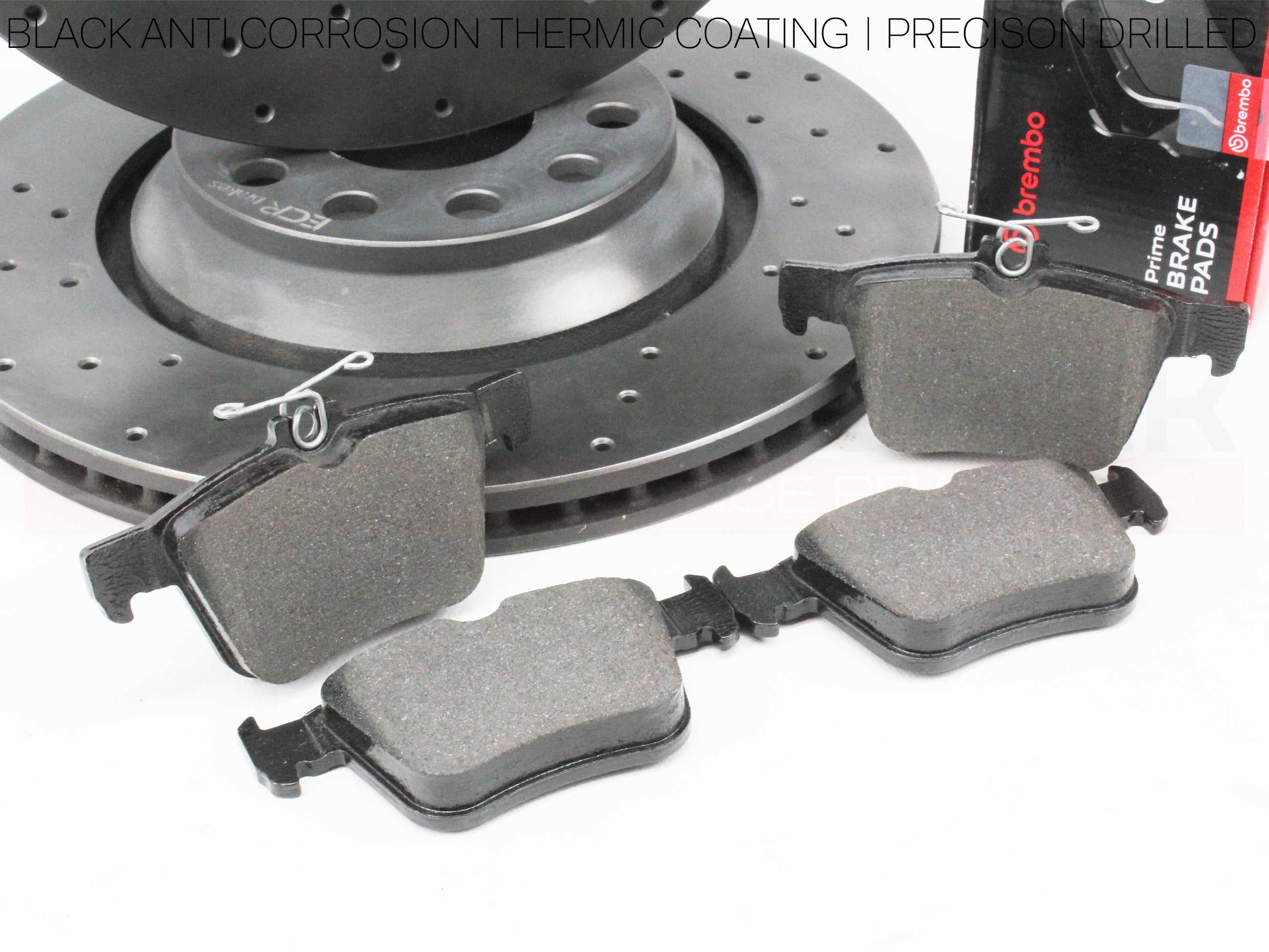 FOR AUDI RS3 8P 2011-2012 FRONT REAR BRAKE DISCS BREMBO PADS 370mm 310mm FR/RR