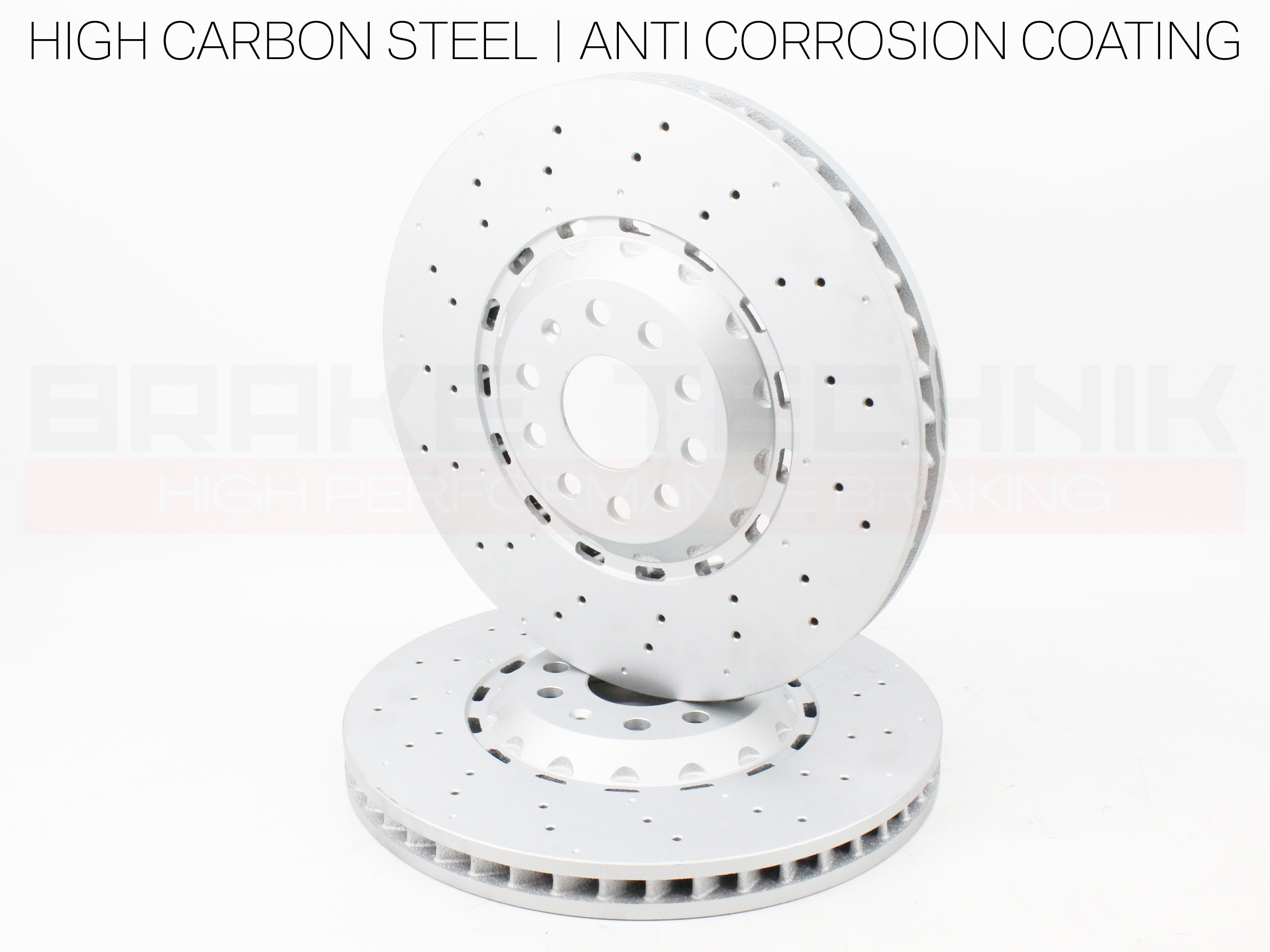 FOR VW GOLF R MK8 8.5 AUDI S3 8Y ARTEON R FRONT REAR PERFORMANCE DRILLED BRAKE DISCS & PADS