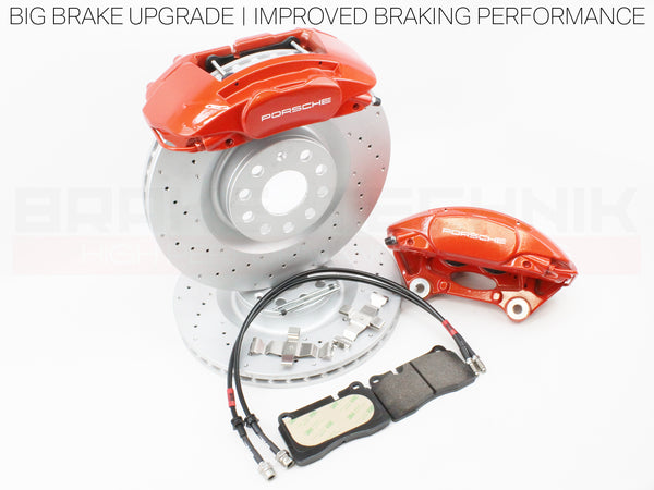 FOR VW CADDY MK3 MK4 MK5 MK6 MK7 PORSCHE MACAN NEW 4 POT COMPLETE BIG BRAKE UPGRADE
