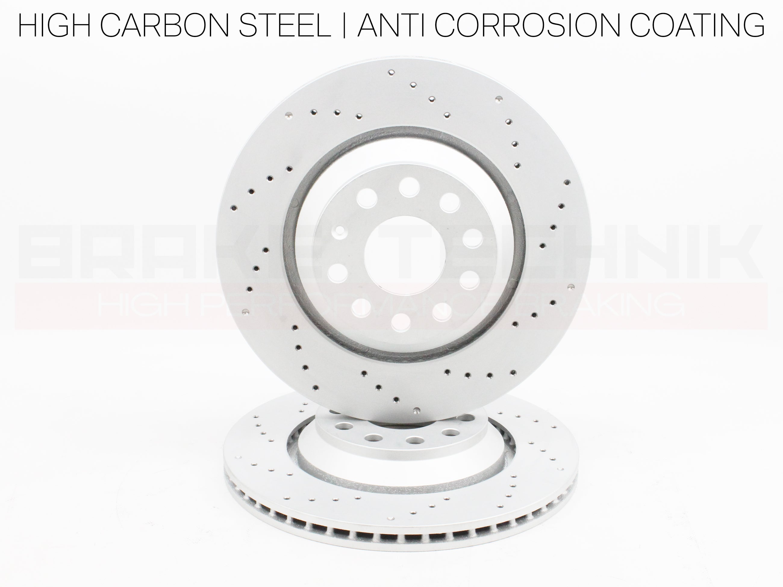 FOR VW GOLF R MK8 8.5 AUDI S3 8Y ARTEON R FRONT REAR PERFORMANCE DRILLED BRAKE DISCS & PADS