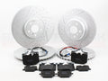 FOR BMW I4 EDRIVE40 RWD G26 2021- FRONT REAR PERFORMANCE DIMPLE AND GROOVED BRAKE DISCS AND PREMIUM BRAKE PADS & SENSORS