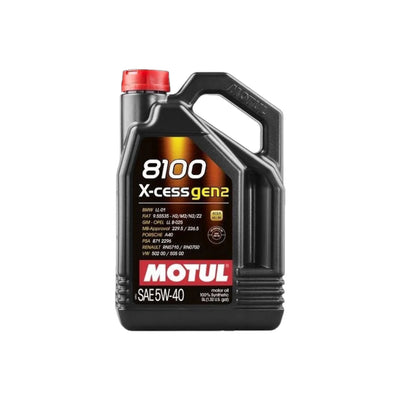 MOTUL 8100 X-CESS GEN2 5W-40 – 5 Litres High-Performance 100% FULLY Synthetic Engine Oil
