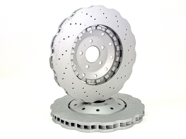 AUDI RS6 2013-2018 FRONT PERFORMANCE WAVEY 2PCE BRAKE DISC 4G0615301E/AH