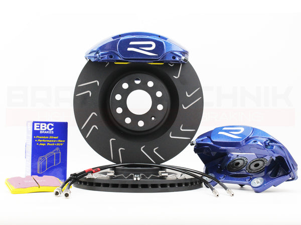 FOR SKODA SUPERB 2.0 TSI 272 3V BLUE PORSCHE 4 POT MQB BRAKE KIT PERFORMANCE DISCS