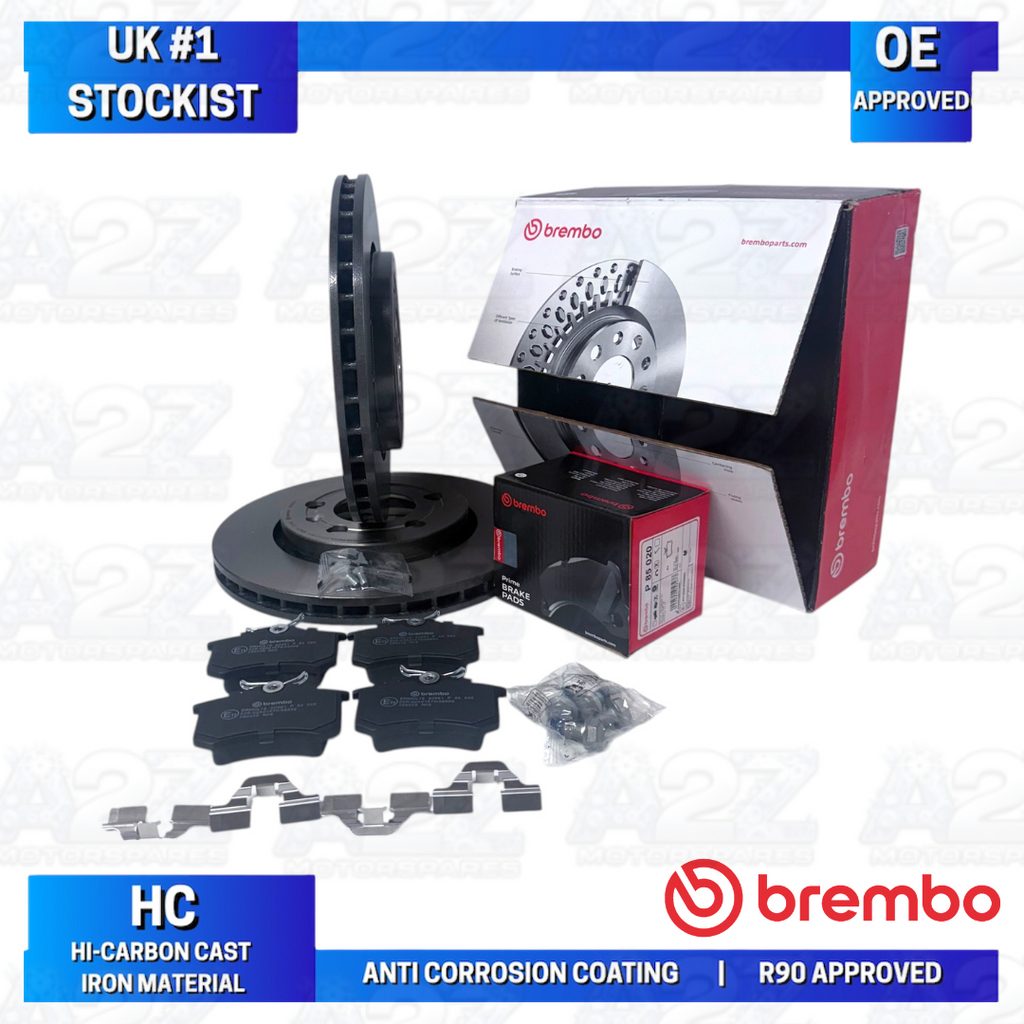 SKODA OCTAVIA 1.8T VRS BRAKE DISC BRAKE PADS BREMBO FRONT REAR