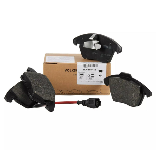GOLF MK6 SCIROCCO TOURAN CADDY A3 FRONT BRAKE PADS 5K0698151B GENUINE VW AUDI