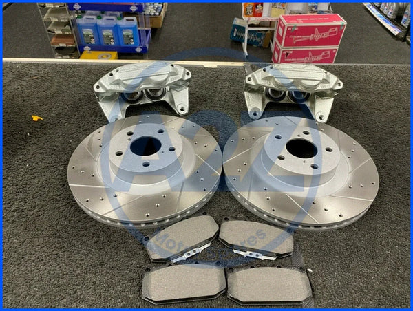 4 POT BRAKE CALIPER UPGRADE FOR SUBARU LEGACY IMPREZA WRX GC8 STI TYPE R