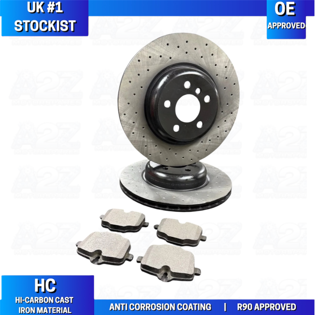 BMW X5 G05 BRAKE DISC CROSS DRILLED BRAKE PADS FRONT REAR