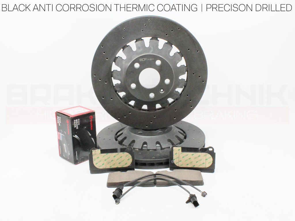 FOR AUDI RS3 8P 2011-2012 FRONT REAR BRAKE DISCS BREMBO PADS 370mm 310mm FR/RR