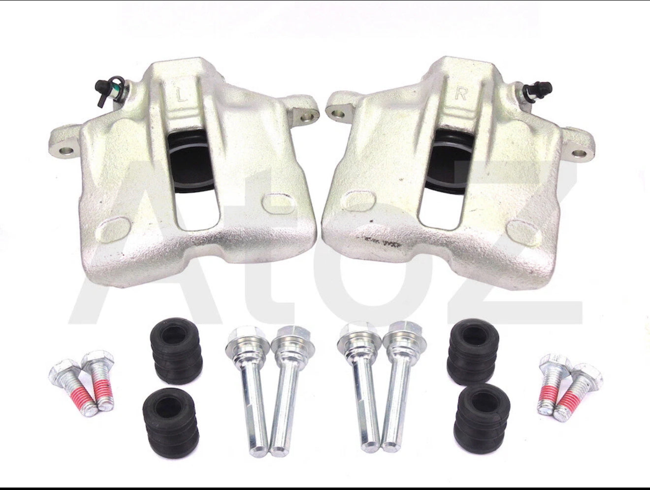 2 REAR BRAKE CALIPER+ SLIDERS FORAUDI A2 IBIZA 6L POLO 9N 16V TDI SOLID DISC 232