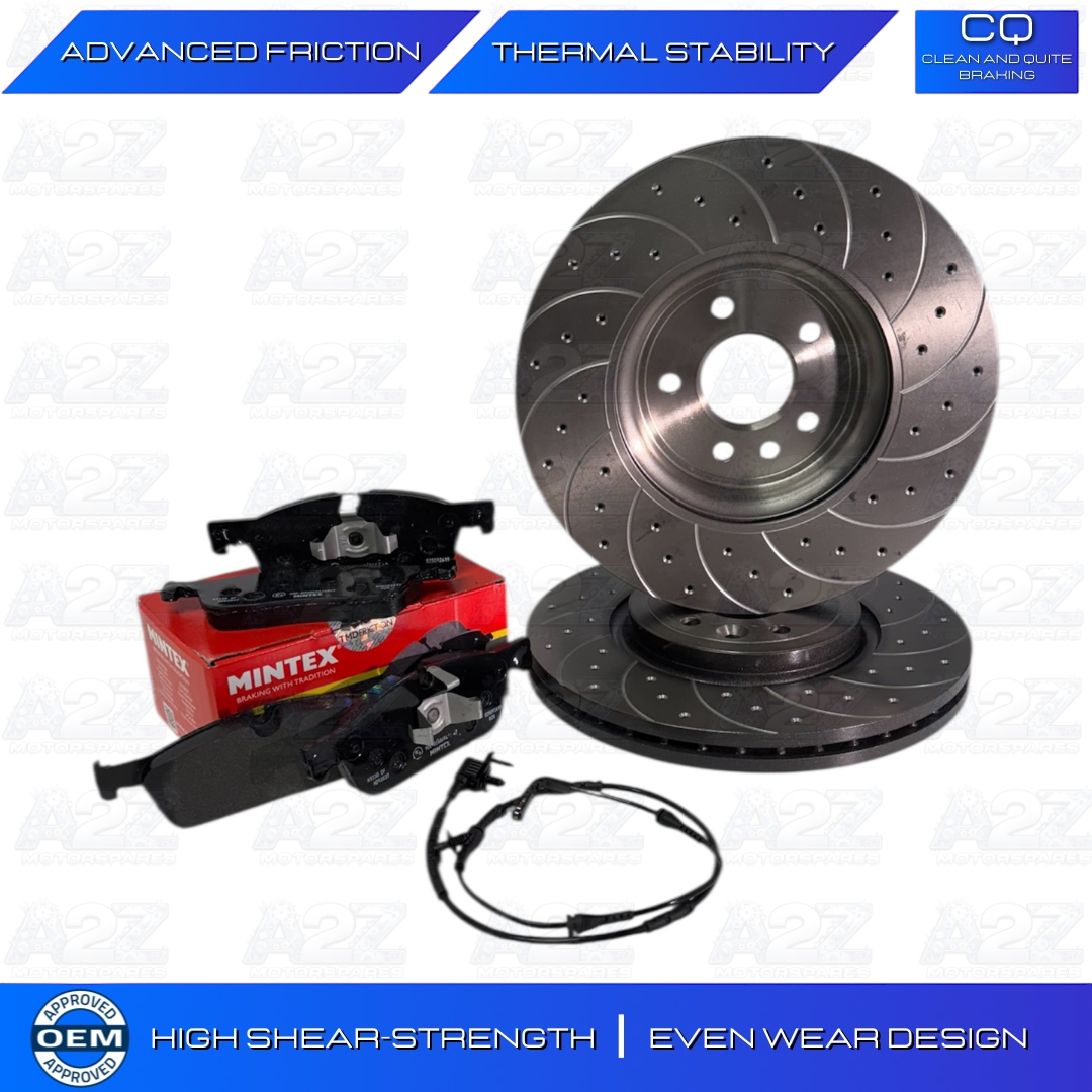 FOR JAGUAR XE 3.0 S X760 FRONT REAR BREMBO DRILLED GROOVED DISCS & MINTEX PADS