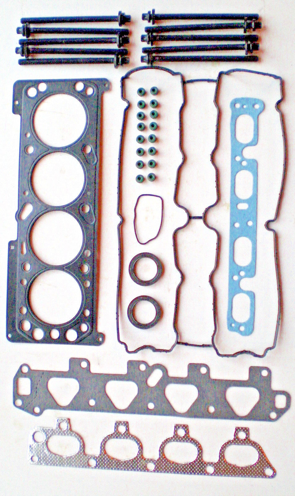 FOR VAUXHALL ASTRA MERIVA VECTRA C ZAFIRA 1.6 Z16YNG HEAD GASKET SET & BOLTS