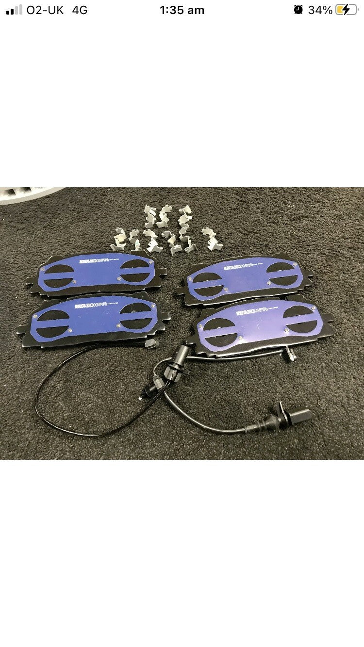 AUDI Q8 3.0 55TFSi SLINE BLACK EDITION FRONT BRAKE PAD DISC CROSS DRILLED 375MM