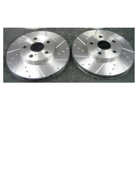FOR TOYOTA CELICA 1.8VVTI 140BHP 2002-06 DRILLED GROOVED BRAKE DISCS FRONT 275MM
