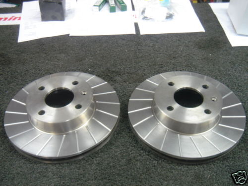 FOR HYUNDAI COUPE 1.6 2.0 96-98 GROOVED BRAKE DISCS