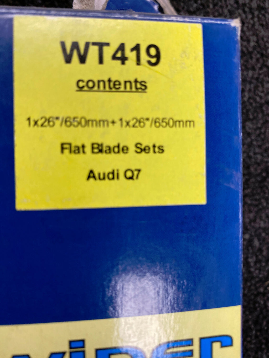 FRONT 26" WIPER BLADE SET FITS AUDI Q7 4LB 4.0 4.2 6.0 QUATTRO