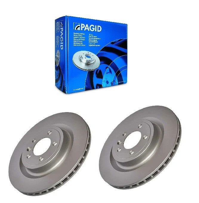 2 GENUINE PAGID REAR 350MM BRAKE DISC FIT RANGE ROVER L494 L405 2016 ON