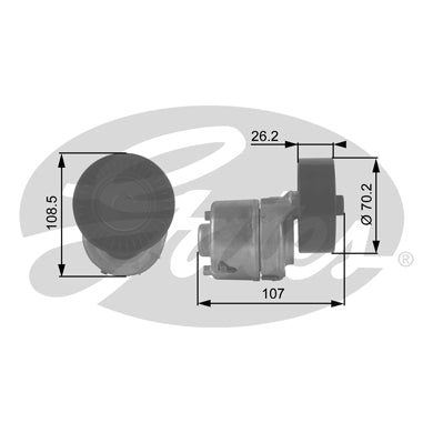 FIESTA  COURIER  KA  1.0 1.3 FAN   BELT TENSIONER NEW