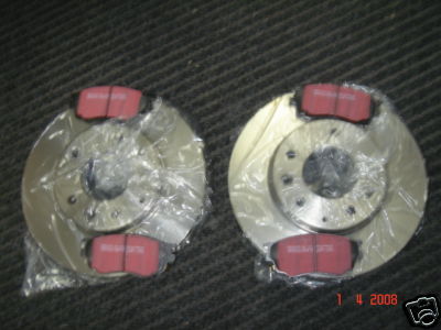 MAZDA 6 2.0 2.3 16V 2.0TD 2002-2008 2 FRONT BRAKE DISC FRONT PADS 283MM