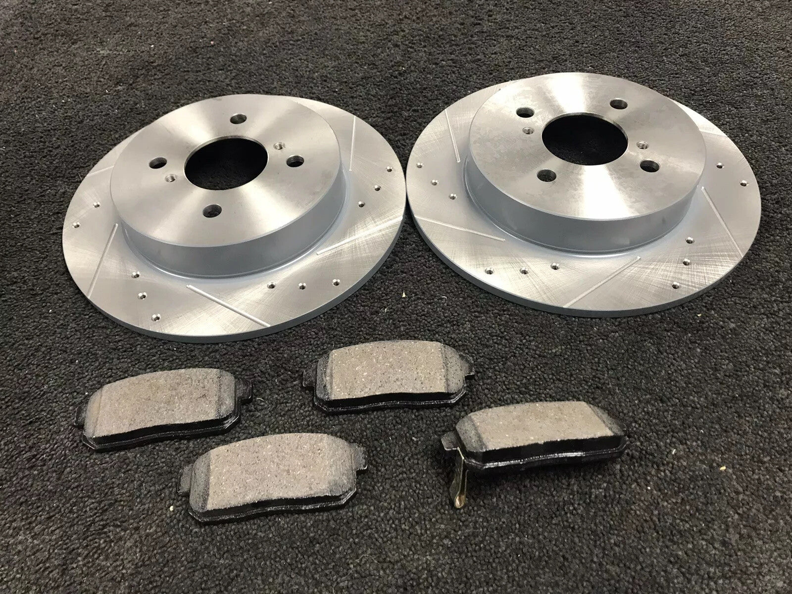 FOR  IGNIS 1.5 SPORT 2003 ON BRAKE DISC REAR DRILLED GROOVED BRAKE DISC REARF