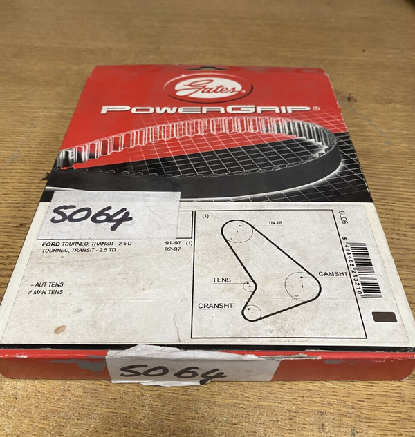 FOR FORD TRANSIT TOURNEO TURBO 2.5 MK2 3 4  GATES POWERGRIP TIMING BELT 5064