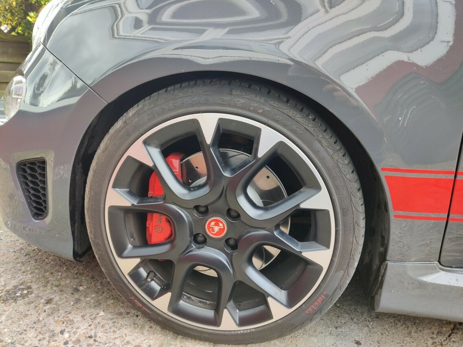 BRAKE DISC FRONT REAR DRILLED GROOVED FIAT ABARTH 595 1.4 COMPETIZIONE