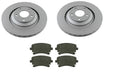 FOR AUDI A6 C6 2.7 3.0TD 2.8 3.2 VENTED REAR BRAKE DISCS PADS 330MM