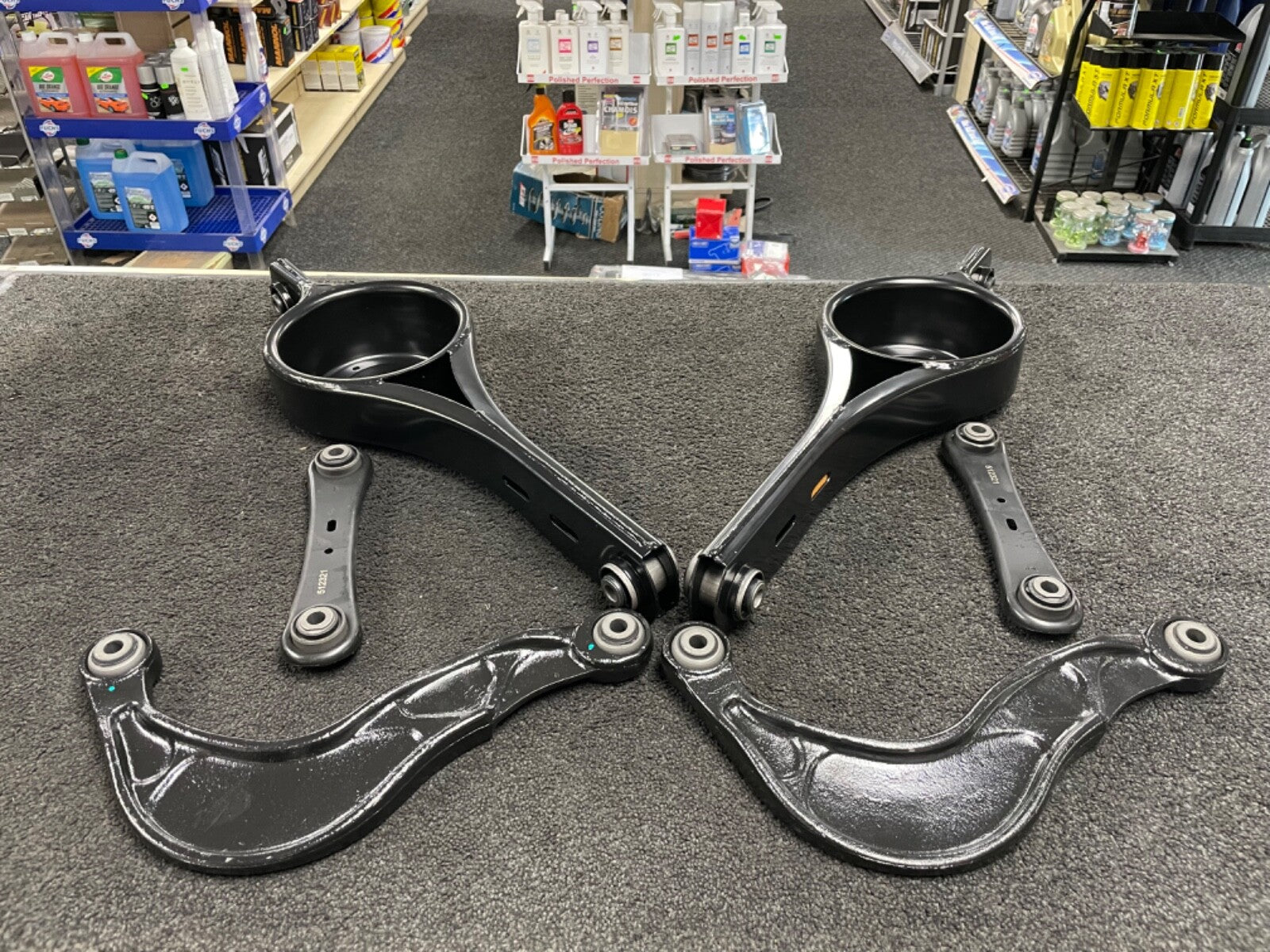 FORD GALAXY S-MAX MONDEO MK4 REAR UPPER LOWER SUSPENSION TRAILING PAN ARM KIT 