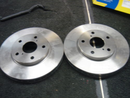 FOR TOYOTA MR2 MK2 1990 BRAKE DISCS FRONT 258MM