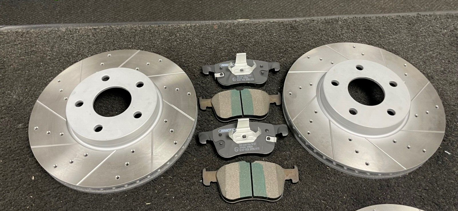 FIT FOR FOCUS ST-LINE (MK4 (C519))  FRONT REAR DRILLED GROOVED BRAKE DISCS