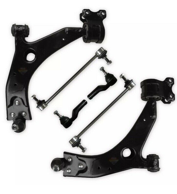 FOR FORD FOCUS MK2 2 OUTER TRACK ROD ENDS 2 ANTI ROLL BAR LINKS 2 WISHBONE ARMS 
