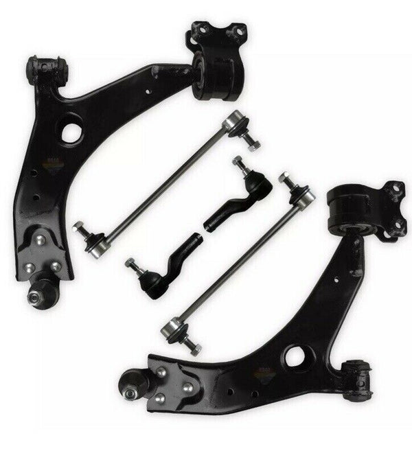 FOR FORD FOCUS MK2 2 OUTER TRACK ROD ENDS 2 ANTI ROLL BAR LINKS 2 WISHBONE ARMS 