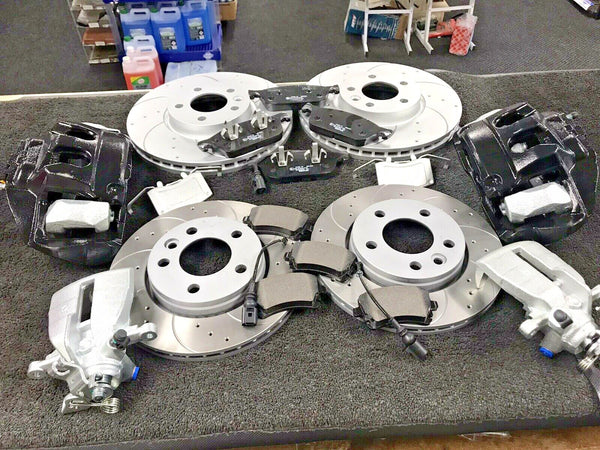 VW TRANSPORTER PERFORMANCE BRAKE DISC CONVERSION BRAKE DISC PAD CALIPER BLACK