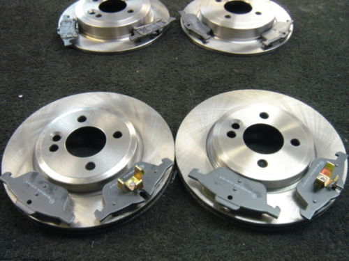 BMW MINI 1 MINI COOPER S  BRAKE DISCS & PADS FRONT & wire sensor NEW 