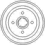 VW CADDY 1.4 1.6 1.7 1.9 95-04 MINTEX REAR BRAKE DRUM