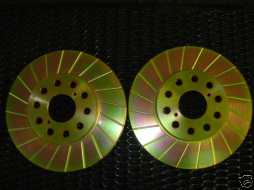 FOR MR2 GT TURBO REAR GROOVED BRAKE DISCS 281MM 1991 TO 1999 NEW SET 