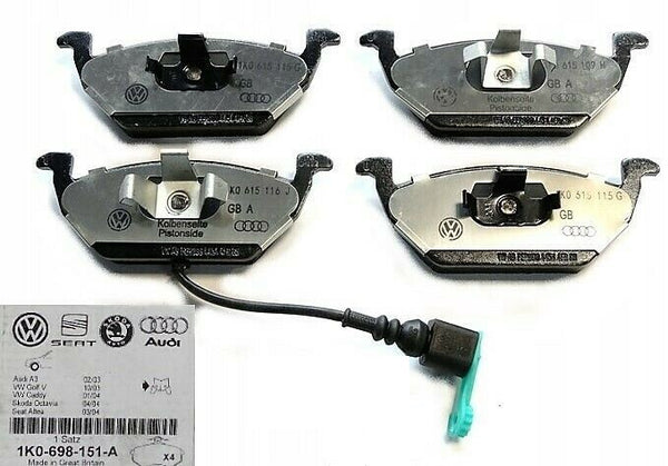 VW AUDI SKODA SEAT FRONT BRAKE SET GENUINE AUDI 1K0698151A  