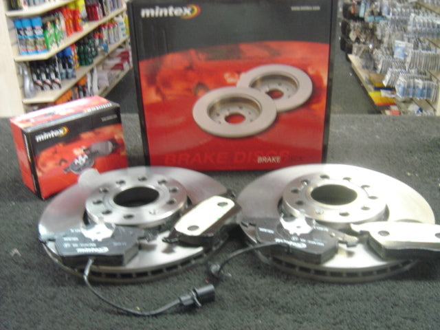 AUDI A4 A6 TDI V6 MINTEX FRONT BRAKE DISCS & PADS 288M 