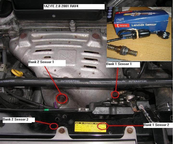 FOR TOYOTA RAV4 VVTI BANK 1 SENSOR 1 P1135 A/F SENSO HEATER CIRCUIT MALFUNCTION